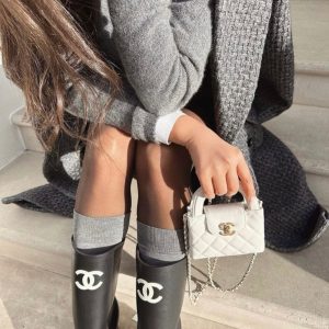 Black wellies
