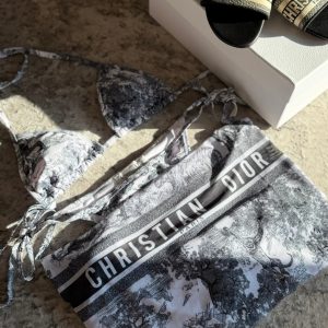 Black & white 3 piece bikini set