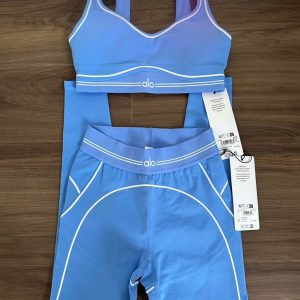 Blue & White leggings set