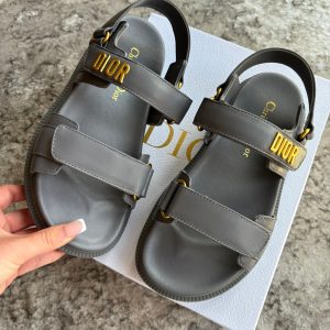 Dark grey sandals