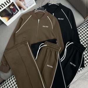 Brown & black tracksuit