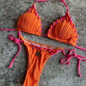 Orange & pink bikini