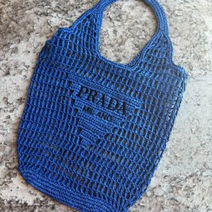 Royal blue beach bag