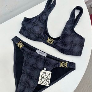 Navy & black bikini